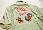 画像4: vanson / トムとジェリー  刺繍  ボーリングシャツ  TJV-2520  (4)