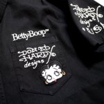 画像5:  Bettyboop / Ed Hardy コラボ   刺繍  ワークシャツ  BED-2505 (5)