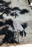 画像5:  HOUSTON (ヒューストン） ALOHA SHIRT ( 伊藤若冲 白鶴図 ) MADE IN JAPAN  41185 グレー （日本製） (5)