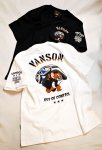 画像1: vanson  (バンソン） tom&jerry コラボ 刺繍  Tシャツ  TJV-2524 (1)