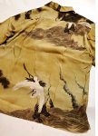 画像5:  HOUSTON (ヒューストン） ALOHA SHIRT ( 伊藤若冲 白鶴図 ) MADE IN JAPAN  41185 ベージュ （日本製） (5)