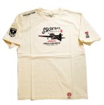 画像2: 粋狂   [ ZERO FIGTER ]　抜染プリント Tシャツ SYT-215 オフホワイト (2)