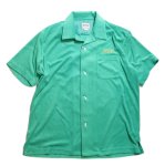 画像2:  HOUSTON (ヒューストン）パイルボーリングシャツ [ HAWK ] 41240 グリーン (2)