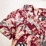 画像4:  HOUSTON (ヒューストン） ALOHA SHIRT (  蝶  )  41199 MAROON (4)