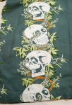 画像3:  HOUSTON (ヒューストン） ALOHA SHIRT ( 骸骨  )  41201  ブルー (3)