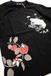 画像5: 参丸一 (サンマルイチ）[ 参丸一 縁故会 ]　プリント 刺繍 Ｔシャツ SM-30819 ブラック (5)