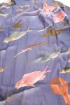 画像4:  HOUSTON (ヒューストン） ALOHA SHIRT [ 伊藤若冲 魚尽くし ]コットンレーヨン MADE IN JAPAN  41170 ブルー （日本製） (4)