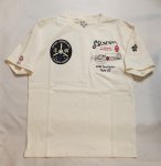 画像2: 粋狂   [ 零戦 ]　抜染プリント Tシャツ SYT-216 オフホワイト (2)