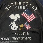 画像7: FLAGSTAFF(フラッグスタッフ)  SNOOPY×Flag Staff Flying PEANUTS MOTORCYCLE リバーシブルスカジャン 453006  (7)