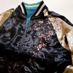 画像5: Japanesque （ジャパネスク） 桜 リバーシブル刺繍スカジャン  JSKJ-522  ブラック×ベージュ / ブルー×ベージュ (5)