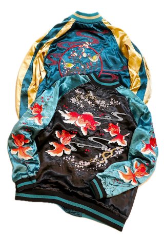 絡繰魂 戦国 [ 織田信長 ] 刺繍 MA-1 フライトジャケット253078