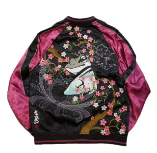 完売品　JACKROSE ローリング・ストーンズ スカジャン　リバーシブル　古着 ローリングストーンズ / JACKROSE コラボ 桜吹雪 リバーシブル