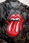 画像3: Rolling Stornes / JACKROSE コラボ  ラムレザー 「舌と唇 / Lips and Tongue」レザーパッチ  ダブルライダースジャケット  592500  (3)