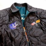 画像9: HOUSTON (ヒューストン） 別珍／ナイロン リバーシブル  ベトナム ジャケット   51515 グリーン／ブラック (9)