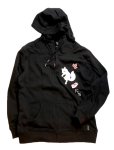 画像2: 今昔 -KON-JAKU-  [ 主役はもらった ] 総刺繡 パーカー KJ-29235 ブラック (2)