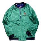 画像6: 今昔 -KON-JAKU-  総刺繍 リバーシブルスカジャン  KJ-200248  ブルー×オフホワイト (6)