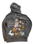 画像1: 今昔 -KON-JAKU-  [ 主役はもらった ] 総刺繡 パーカー KJ-29235 グレー (1)