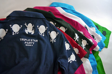 大好評  参丸一 TRIPLE STAR PARTY　KAERUMAN ポロ 新色を加わり再入荷！