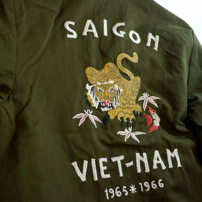 HOUSTON ベトナムジャンパー（虎）刺繍