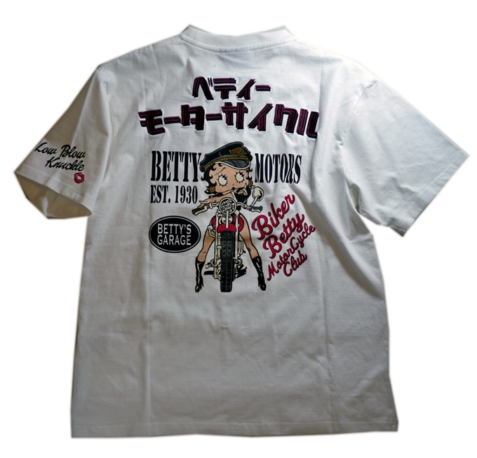 BETTY BOOP × LOWBLOW KNUCKLE コラボ Tシャツ [ベティーモータース ]