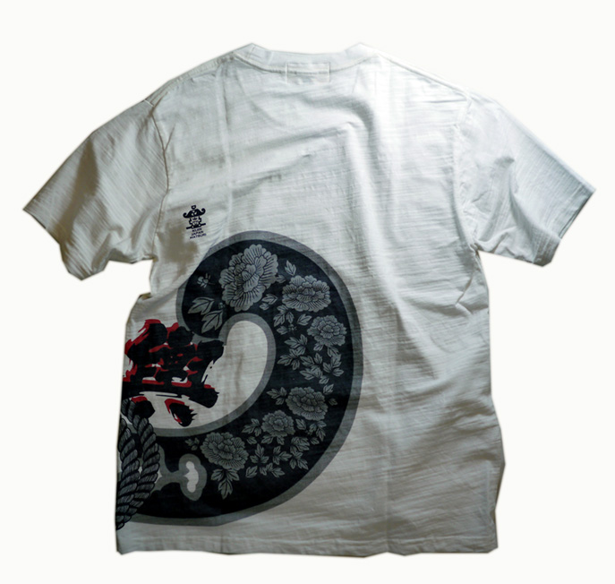 画像1: 喜人 KIJIN  [ 神輿の蕨手 ] プリント Tシャツ  別注カラー (1)