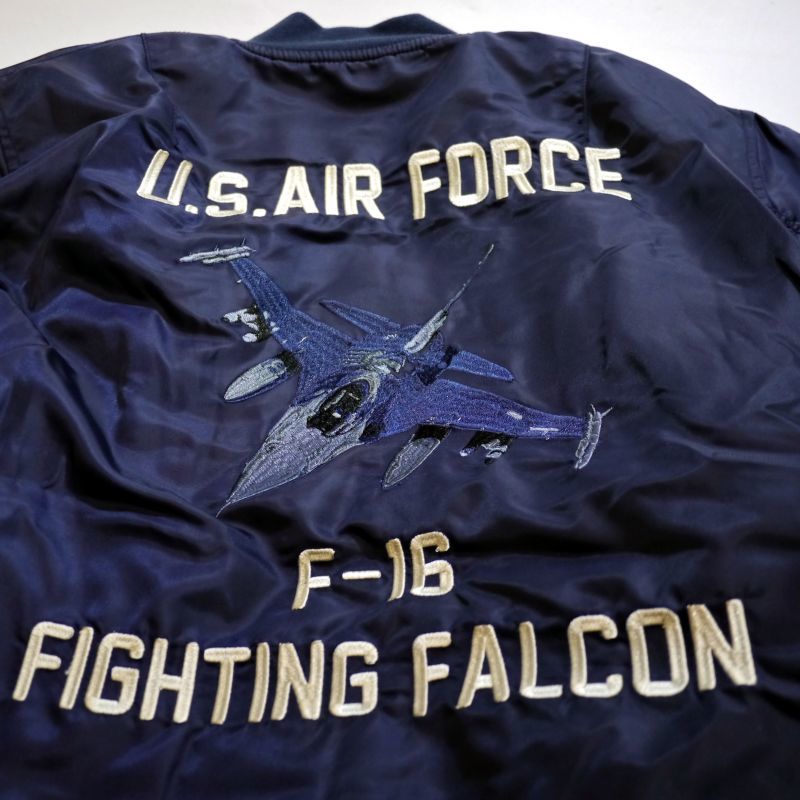 HOUSTON (ヒューストン） U.S AIR FORCE F-16 刺繍 MA-1 フライト 