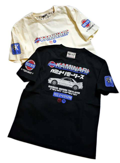 画像1: Kaminari カミナリ 「カミナリSUN GT-R(R32)」 半袖Tシャツ KMT-202 (1)