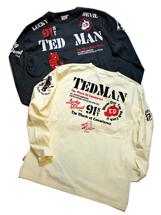 画像1: TEDMAN 「 スタンダードテッドマン 」 ロングスリーブTシャツ TDLS-338 (1)