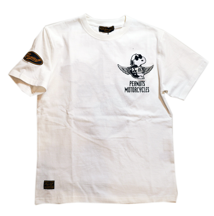 FLAGSTAFF(フラッグスタッフ) / SNOOPY(スヌーピー) 刺繍 半袖Tシャツ 