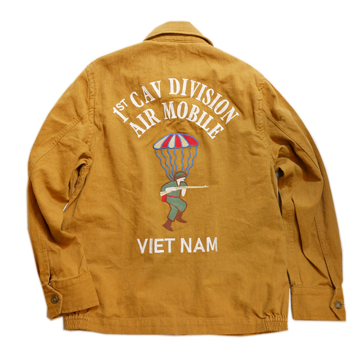 画像1: HOUSTON (ヒューストン） ベトナム ジャケット    綿麻素材 51244 マスタード (1)