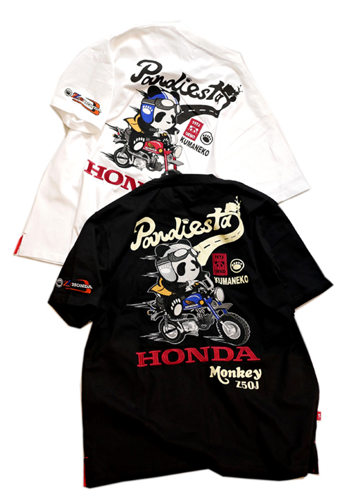 画像1: Honda Pandiesta コラボ   [ Monkey Z50J ] Tシャツ プリント  刺繍  523500 (1)