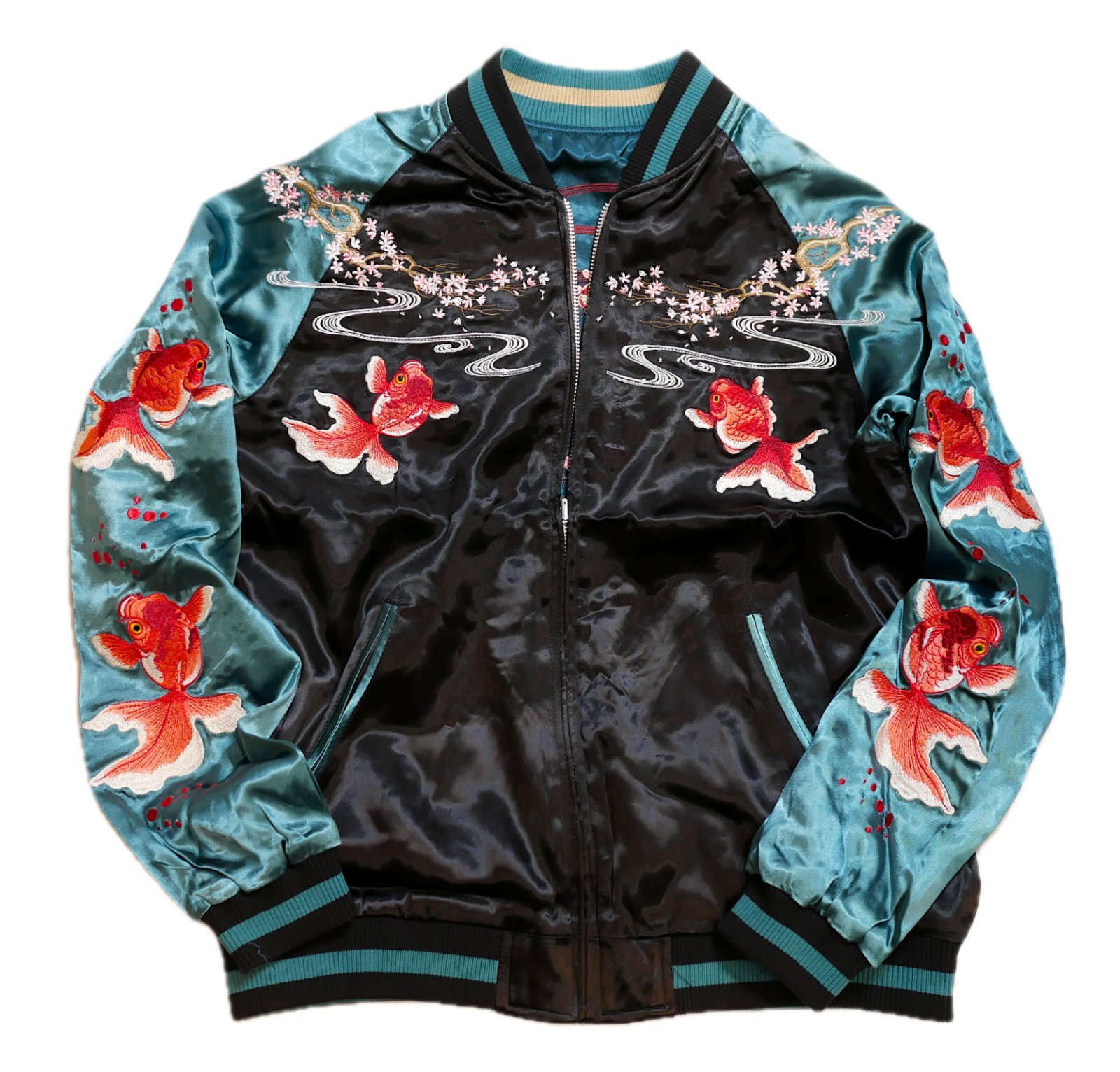 Japanesque （ジャパネスク） 桜金魚／梅鶯 リバーシブル刺繍