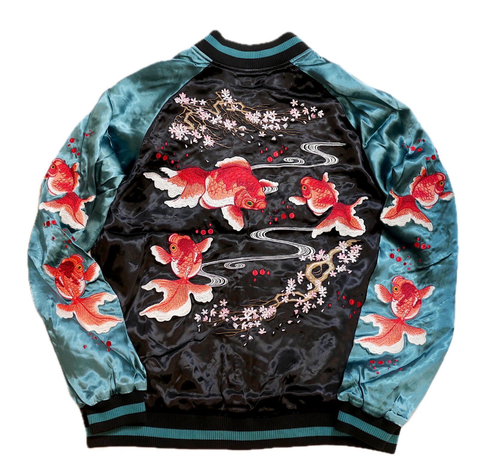 Japanesque （ジャパネスク） 桜金魚／梅鶯 リバーシブル刺繍