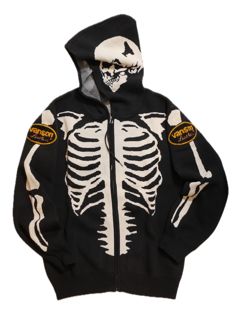 ワトソンさん　専用 VANSON (バンソン） X-REY スカルボーンジャガード ニット